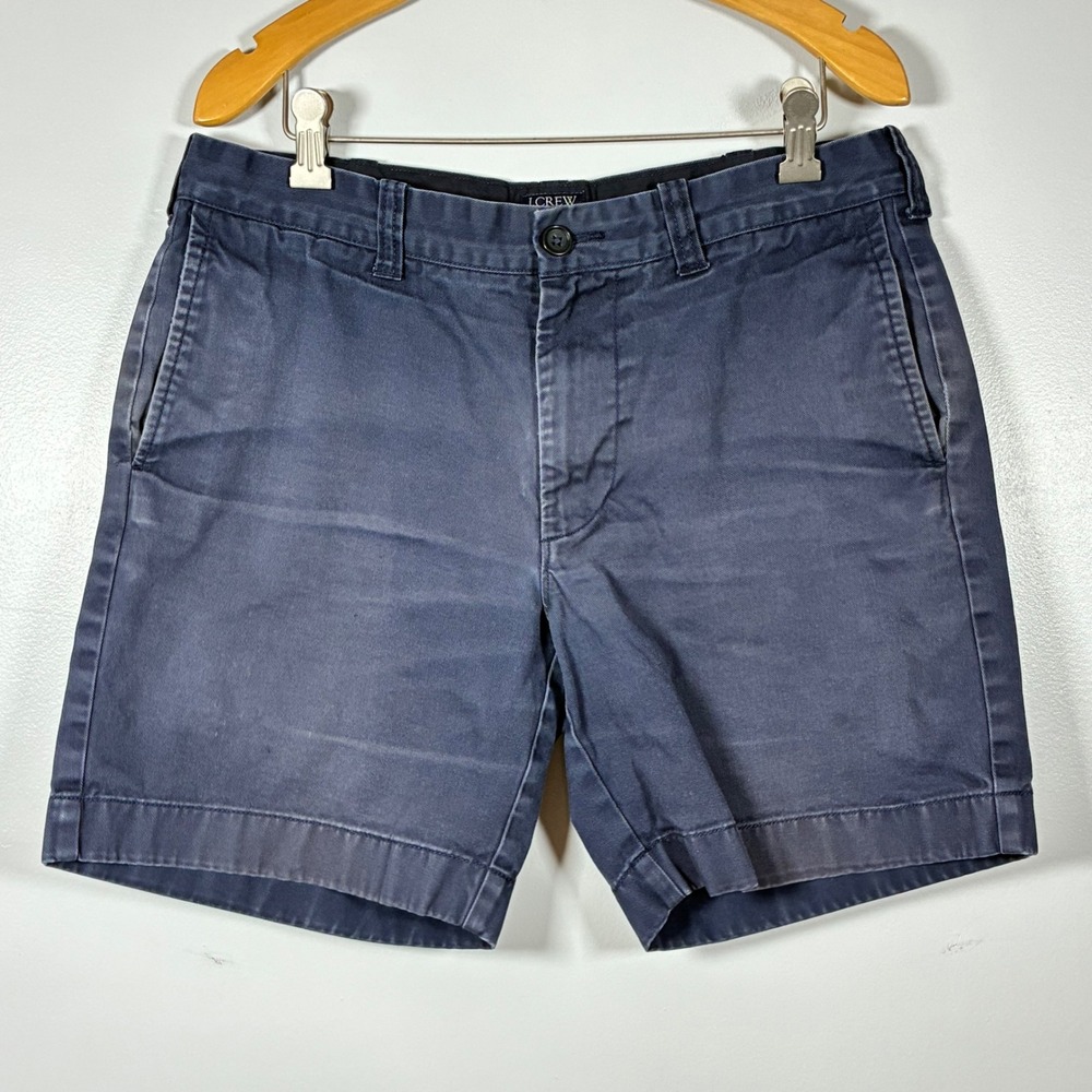 J.Crew Shorts 32 Navy Blue Reade Chino Cotton Preppy Coastal Nautical Twill